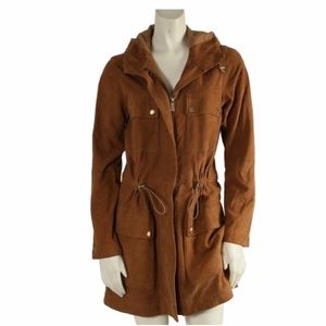 Michael Kors Camel suede Mid-length jacket